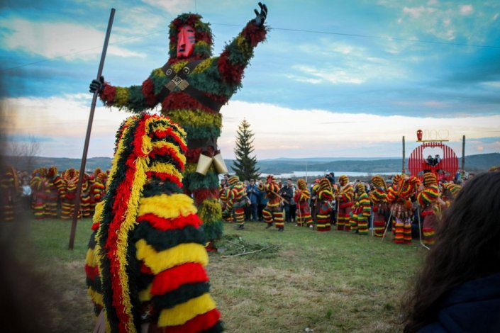máscaras transmontanas tradicionais ibéricas festival