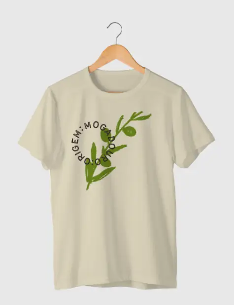 t-shirt adulto,oliveira,decote redondo,personalizada,ícone,marca ORIGEM:MOGADOURO