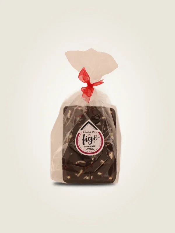 Tablete de chocolate de leite com cocô,com relevo triangular,Doce confeccionado artesanalmente