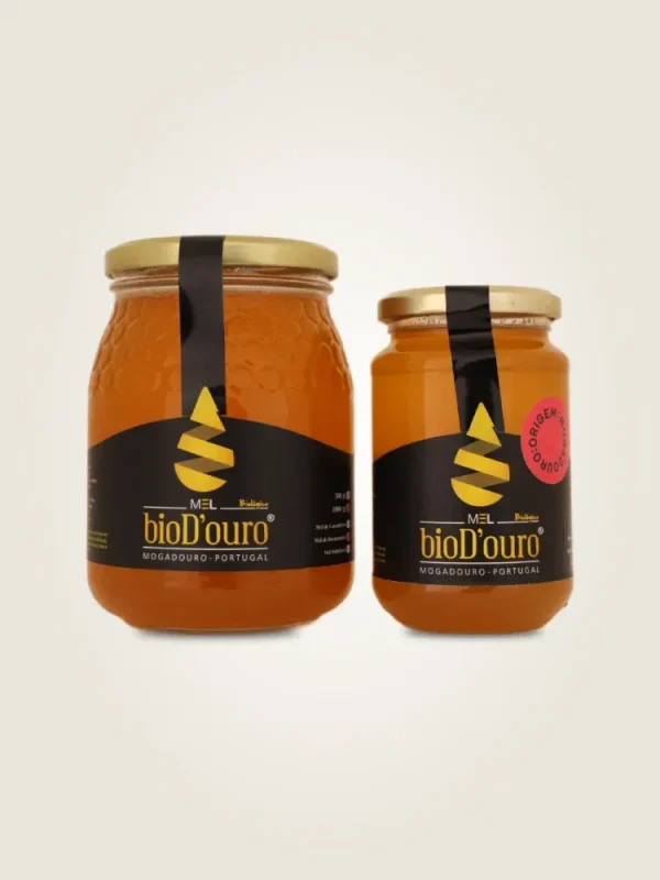 mel biológico,produzido biologicamente,paisagens intocadas de Mogadouro,bio D'ouro,qualidade,sabor autêntico da natureza,500g,mel de rosmaninho,claro
