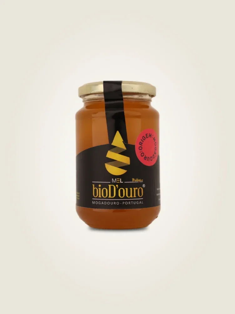 mel biológico,produzido biologicamente,paisagens intocadas de Mogadouro,bio D'ouro,qualidade,sabor autêntico da natureza,500g,mel de rosmaninho,claro