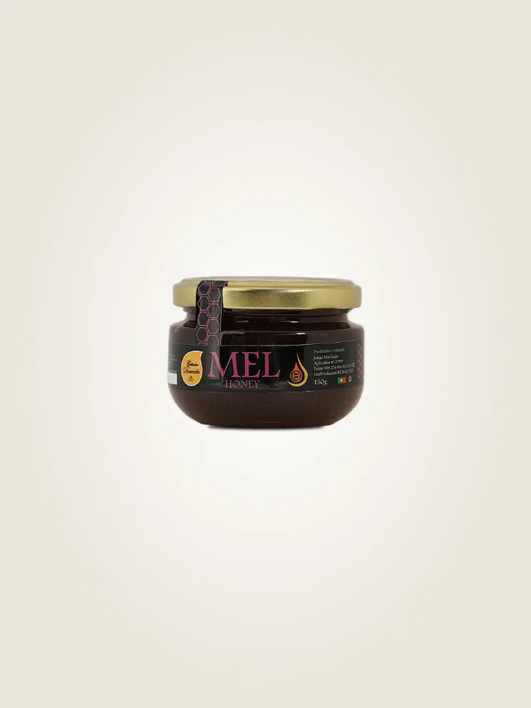 Mel multifloral,com cor escura,Sabor autêntico,textura aveludada,cor que reflete,diversidade da flora,flora da região de Mogadouro,Gotinha Dourada